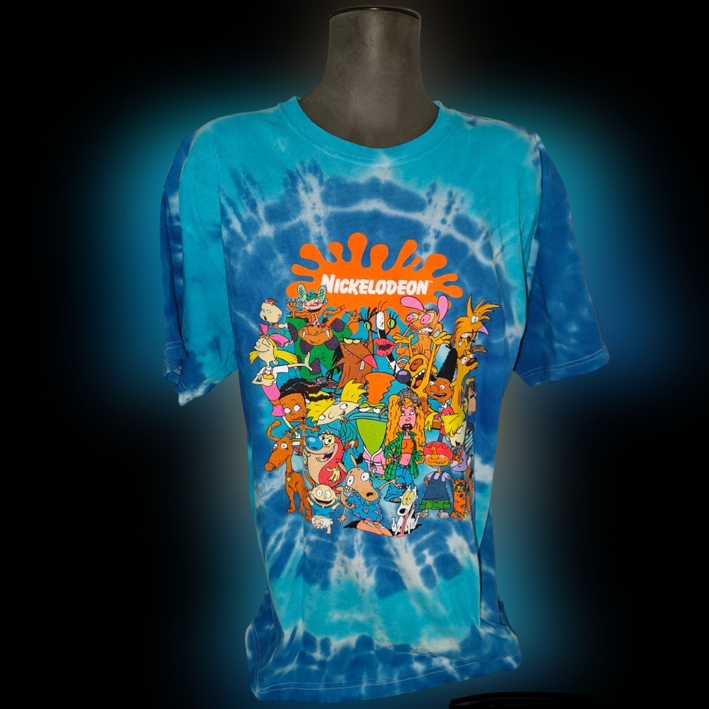 Nickelodeon VINTAGE T-Shirt | Graphic Tee 90s Small Tie Dye